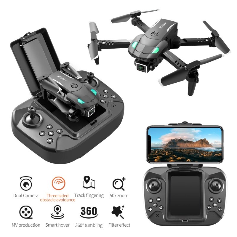 Mini-Dron-S128-Drone-4k-Profesional-Three-sided-Obstacle-Avoidance-Air-Pressure-Fixed-Height-Foldable-Quadcopter