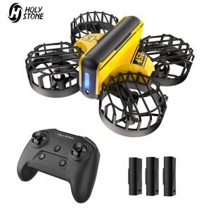 Mini Drone Kids Beginner Hand Operated Remote Control Quadcopter Flips Obstacle Avoidance Circle Flying Stunt Toys Gifts HS450