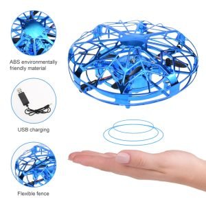 Mini Helicopter RC UFO Drone Aircraft Hand Sensing Infrared RC Quadcopter Electric Induction Flying Ball Plane Toys for Children