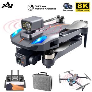 XKJ K911 MAX GPS Drone 4K Professional Obstacle Avoidance 8K DualHD Camera Brushless Motor Foldable Quadcopter RC Distance 1200M